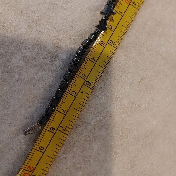 Hematite Bracelet Heart and Stars - Picture 3 of 3